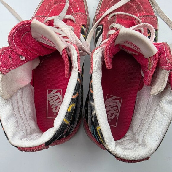 Vans Sk8 Hi Reissue Girls Size 3 Pink Side Zip Sneakers School Casual Outdoors - Picture 6 of 13